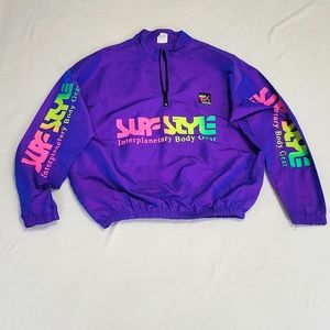 Vintage Surf Style Unisex Pullover Jacket
